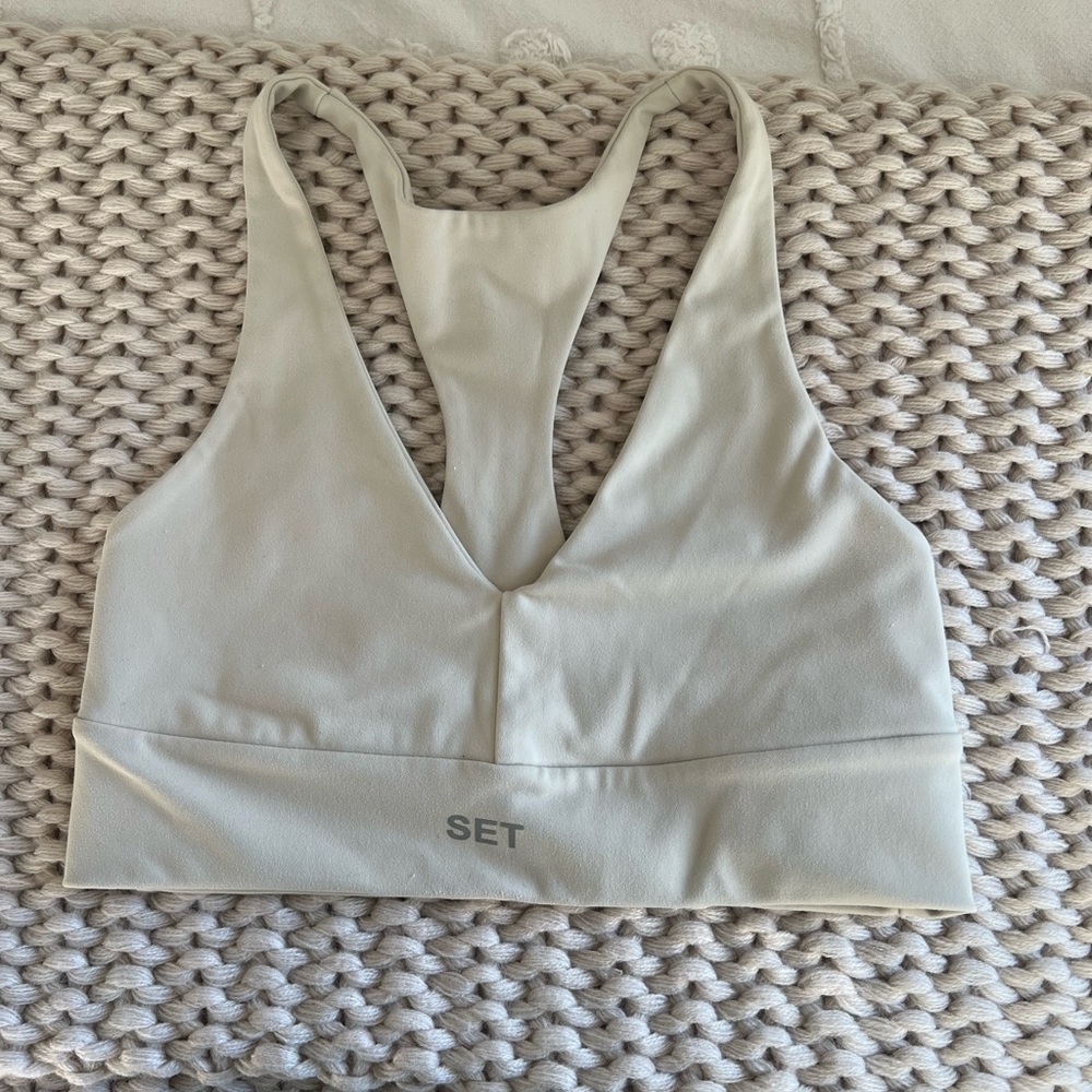 Set active oat milk sports bra